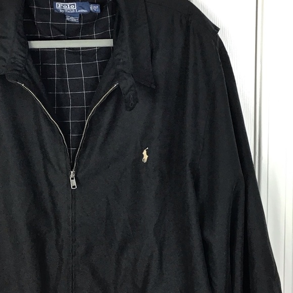 Polo Ralph Lauren Vintage 90s Black  Mens Jacket Size 2LT - Picture 3 of 5